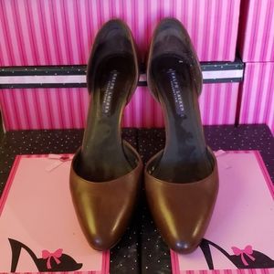 Ralph Lauren Collection Brown d'Orsay Heels